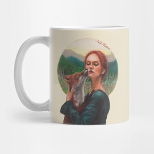 Fox Girl in the Mountains Mug